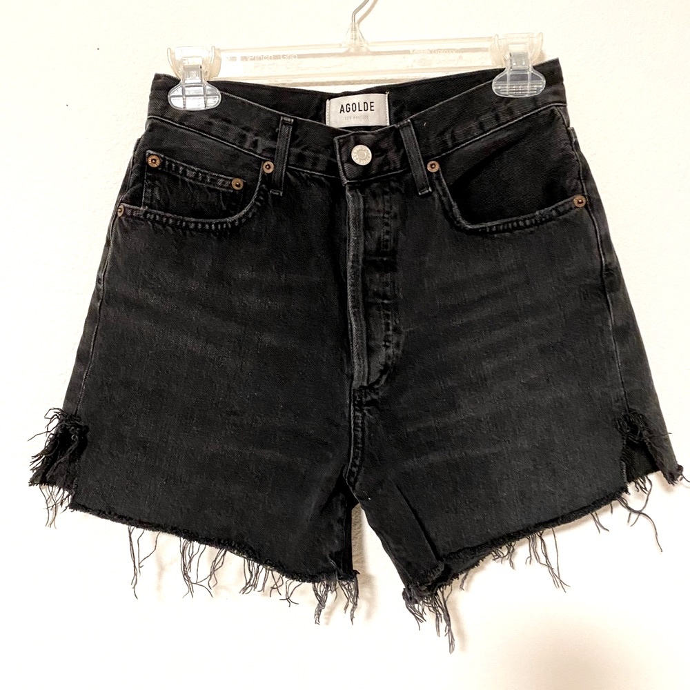 Agolde dee high rise denim shorts